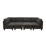 8 Piece Modular U - Shape Sectional Sofa