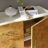 59 Inch Burl Wood Sideboard Buffet TV Stand - TV Stands available at Alpine Outlets in Denver