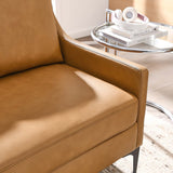 59 - Inch Corland Top - Grain Leather Loveseat in Tan - Loveseats available at Alpine Outlets in Denver