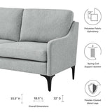 59 - Inch Corland Upholstered Fabric Loveseat - Loveseats available at Alpine Outlets in Denver