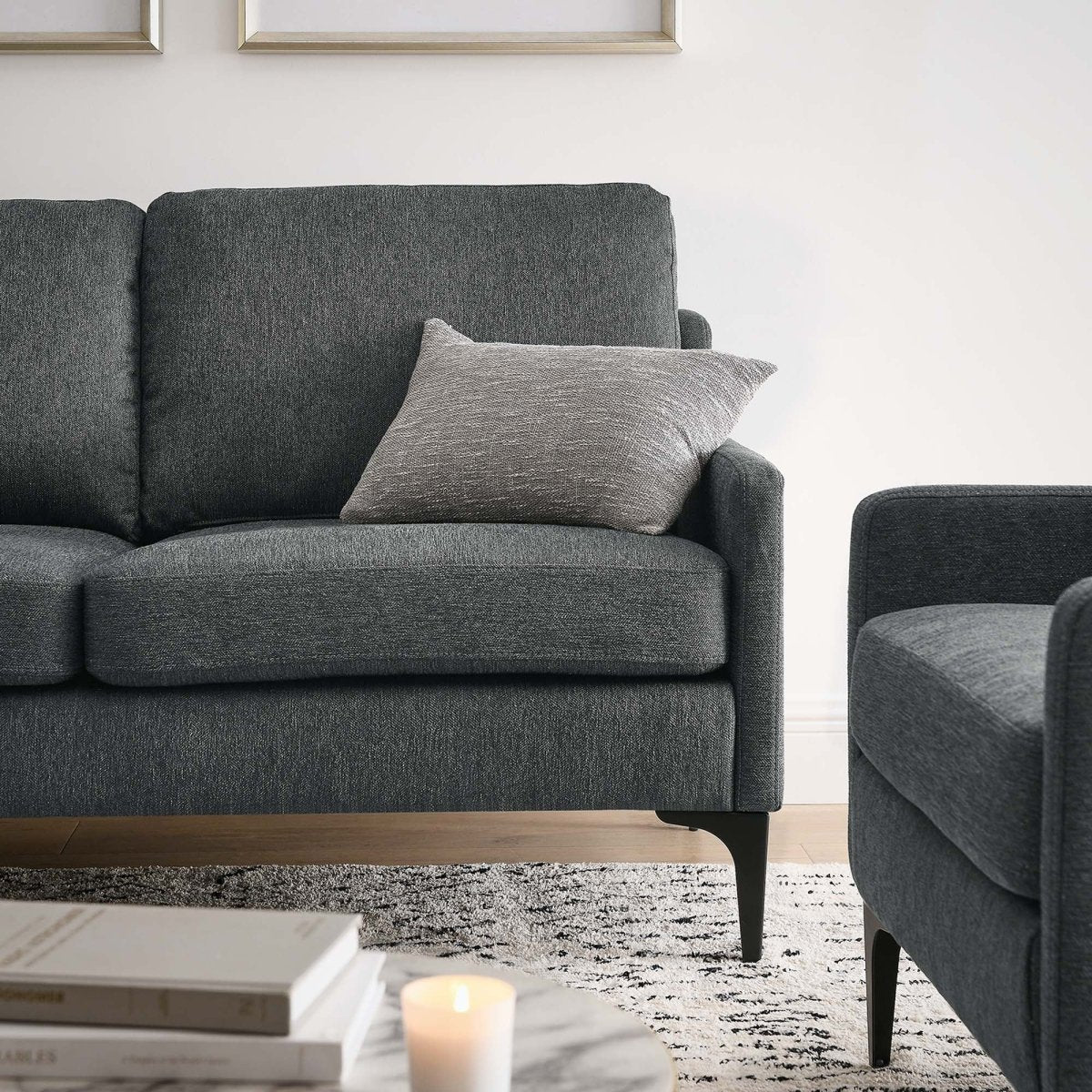 59 - Inch Corland Upholstered Fabric Loveseat - Loveseats available at Alpine Outlets in Denver