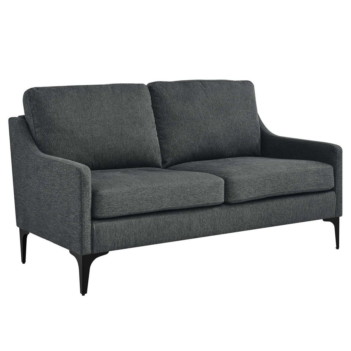 59 - Inch Corland Upholstered Fabric Loveseat - Loveseats available at Alpine Outlets in Denver