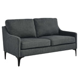 59 - Inch Corland Upholstered Fabric Loveseat - Loveseats available at Alpine Outlets in Denver