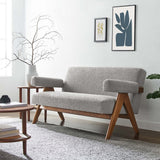 59 - Inch Lyra Boucle Fabric Upholstered Loveseat - Loveseats available at Alpine Outlets in Denver