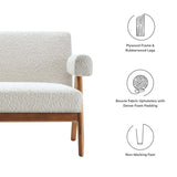 59 - Inch Lyra Boucle Fabric Upholstered Loveseat - Loveseats available at Alpine Outlets in Denver