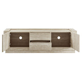 59 Inch Modern Travertine TV Stand in Travertine - TV Stands available at Alpine Outlets in Denver