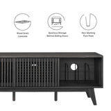 59 Inch Sleek Slatted TV Stand - TV Stands available at Alpine Outlets in Denver