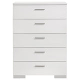 Dulcey - 5 Drawer Bedroom Chest - White