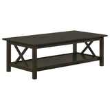 Rachelle 3-Piece Coffee Table Set Dark Merlot