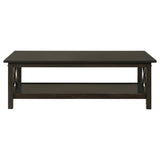Rachelle 3-Piece Coffee Table Set Dark Merlot