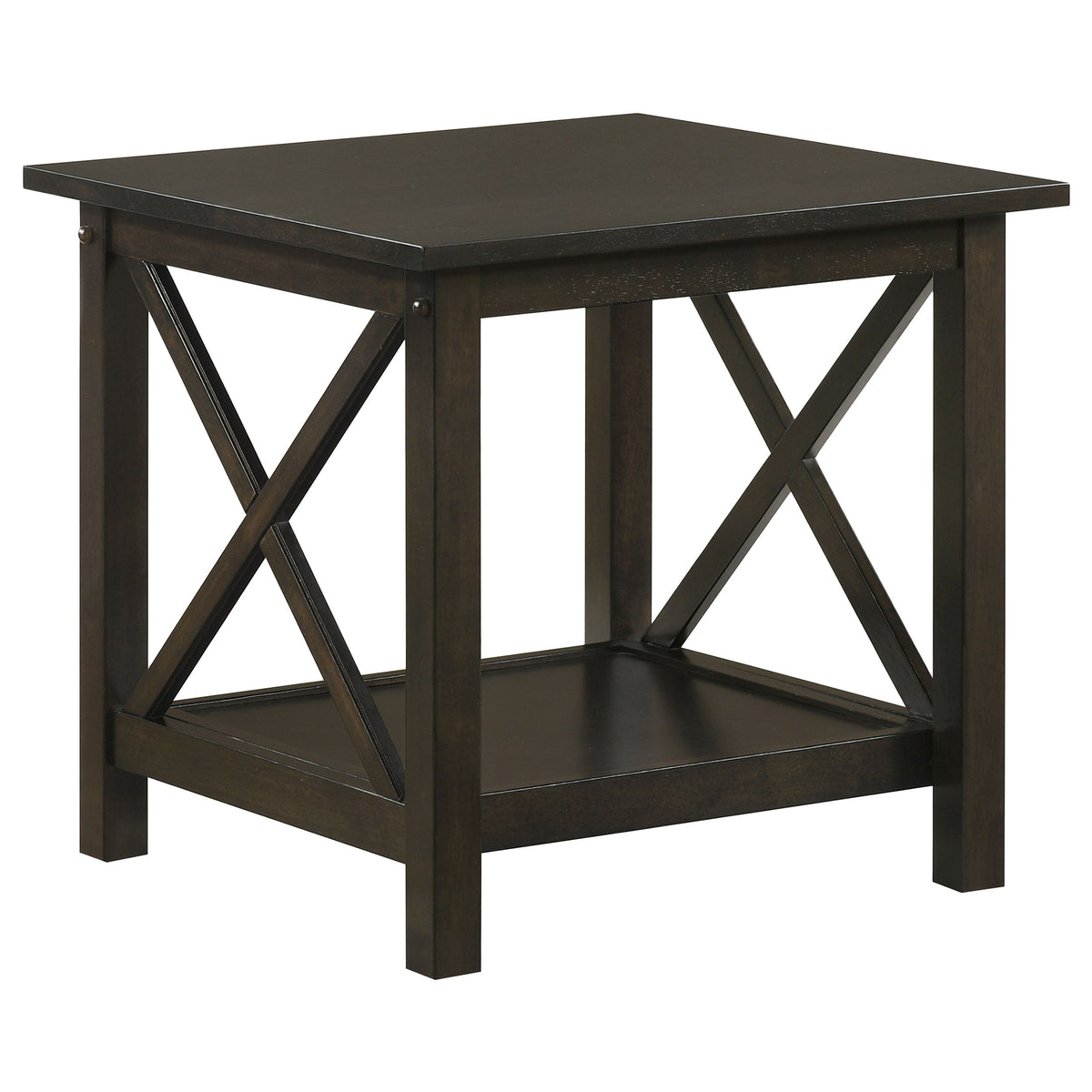 Rachelle 3-Piece Coffee Table Set Dark Merlot