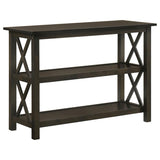 Rachelle 2-Shelf Entryway Console Table Deep Merlot Wood