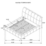 Branson - Platform Bed With Tufted Headboard