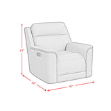 Mustang - Power Motion Recliner With Power Headrest And Lumbar - Butternut