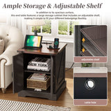 Nightstand With Adjustable Shelf