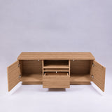 TV Stand For TVs Up To 50" With 1 Drawer And 2 Doors - Oak