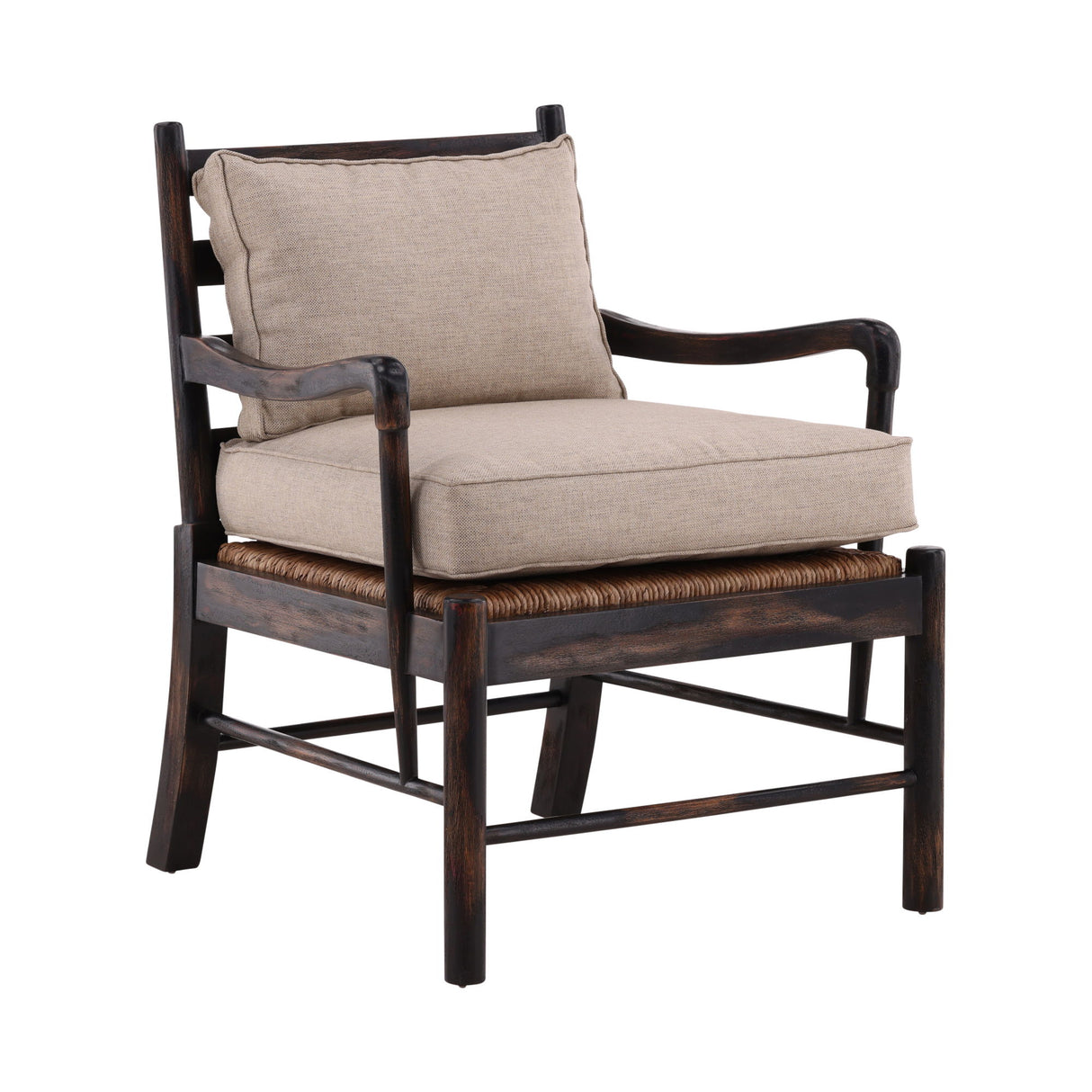 Paxton - Occasional Chair - Dark Brown / Beige