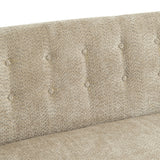 Nordic Chair Laid Back Loveseats With Curved Backres, No Armrests