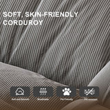 Upholstered Foldable Lazy Sofa Bed For Adults And Pets