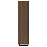 Rodger - 3 Shelf Cabinet Bookcase - Walnut
