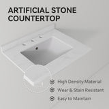 Basin Sink, 0.6" Ultra Thin Profile, Triple Faucet Holes, Sink Only