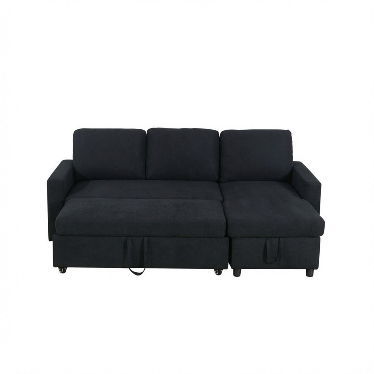 L - Shaped Convertible Sofa Bed With Storage Chaise