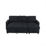 L - Shaped Convertible Sofa Bed With Storage Chaise