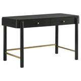Anser - 2 Drawer Vanity Desk Makeup Table Rounded Design - Black