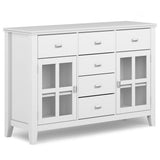 Sideboard Buffet Dining Room Cabinet Solid Wood Storage 54x36in
