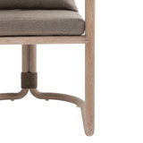 Baja - Outdoor Armchair With Cushion - Brown Eucalyptus / Brown