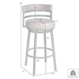 Madrid - Swivel Bar Stool - Auburn Bay