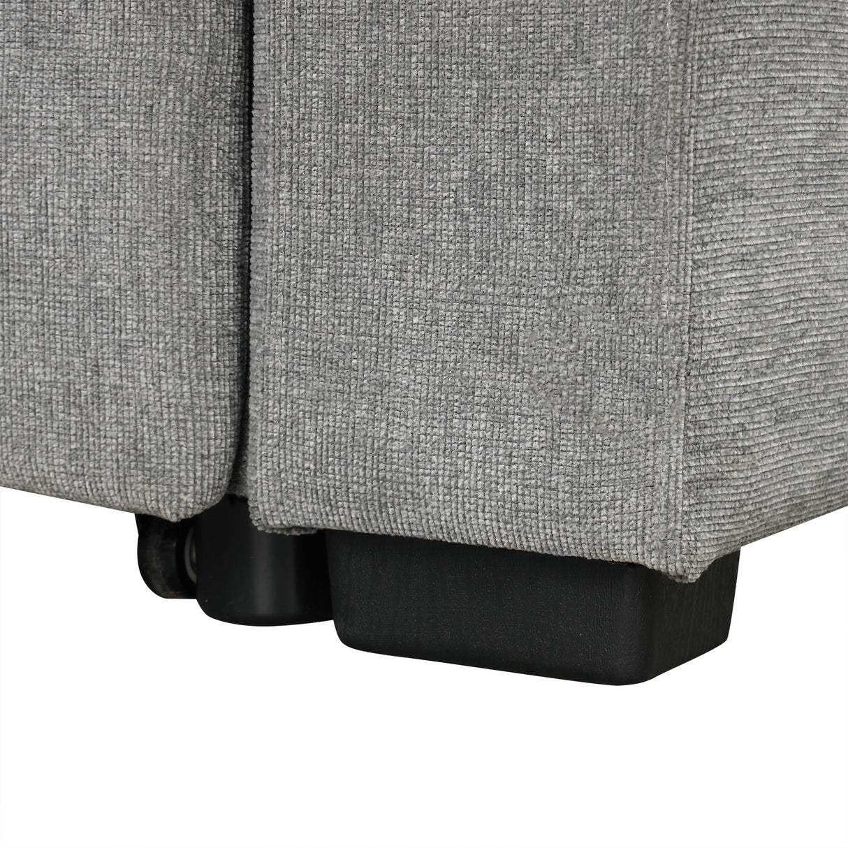 Modern 2 Seater Loveseat Sofa With Pull-Out Bed, Fabric, Built-In USB Ports & Cup Holders