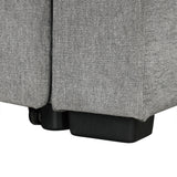 Modern 2 Seater Loveseat Sofa With Pull-Out Bed, Fabric, Built-In USB Ports & Cup Holders