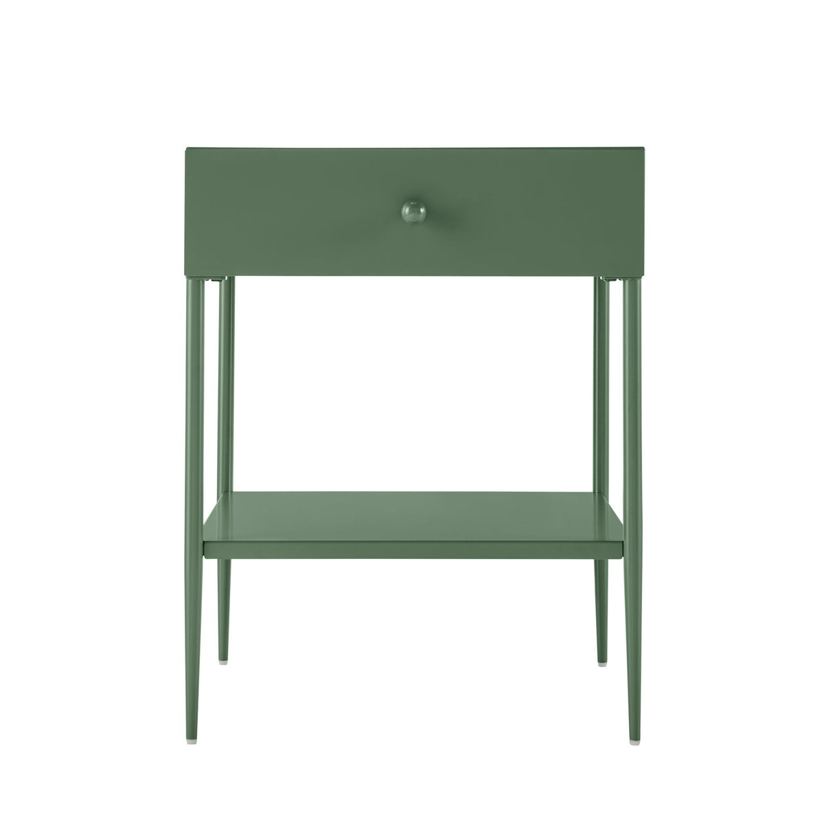 Colette - 1 Drawer Nightstand With Bottom Shelf - Green