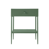 Colette - 1 Drawer Nightstand With Bottom Shelf - Green