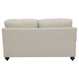 Brewster - Upholstered Loveseat With English Arms - Light Gray