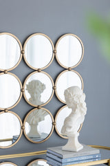Contemporary Decorative Mirror With Mininalist Style For Bedroom, Liveroom & Entryway - Champagne - Wall Mirrors - Alpine Outlets