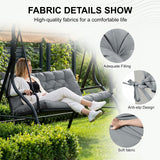 3 Seater Outdoor Porch Swing Cushion With Backrest
