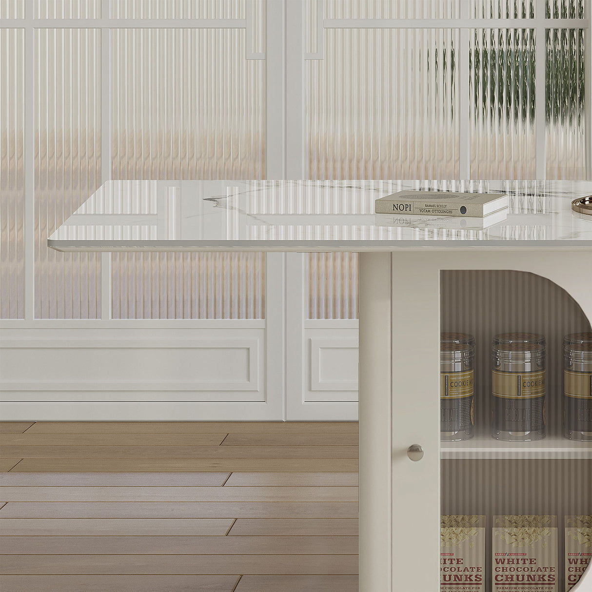 Modern Dining Table Set With Storage, Includes Chairs