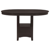 Danford - 5 Piece Counter Height Dining Set With Upholstered Stools - Espresso