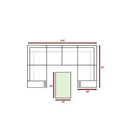 4 Person Patio Set With Cushions - Espresso