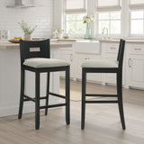 Ren - 26" Counter Height Rubberwood Barstool