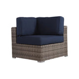 Outdoor Seating Group With Cushions 2 Person - Gray