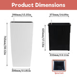 Large Self Watering Flower Pot With Drainage Holes & Inner Tray