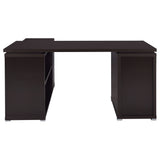 Tona - L-Shape Computer Desk With 3 Drawers And 5 Shelves
