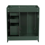 Retro Style Bathroom Vanity With 3 Drawers & Soft-Closing Doors