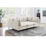 Upholstered Modular Sectional & Tall Legs