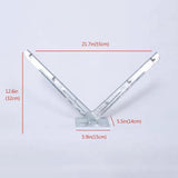 Galvanized V Bracket For Razor Wire Extension Fence Support 1 Pair - Silver