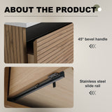 Wall Mounted Bathroom Vanity & 1 Soft Close Drawer (Excluding Sink)