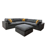 Custom Configuration Modular Sectional & Toss Pillows